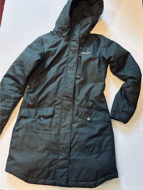 Columbia Suttle Mountain Black Hooded Long Snow Coat